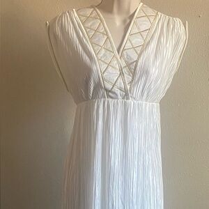 Oscar De La Renta Elegant White Maxi Dress